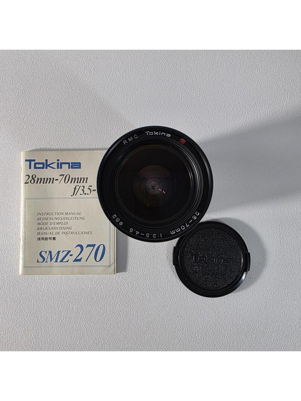 RMC Tokina 28-70mm f3.5-4.5 Canon FD Macro Lens W/Manual & Caps